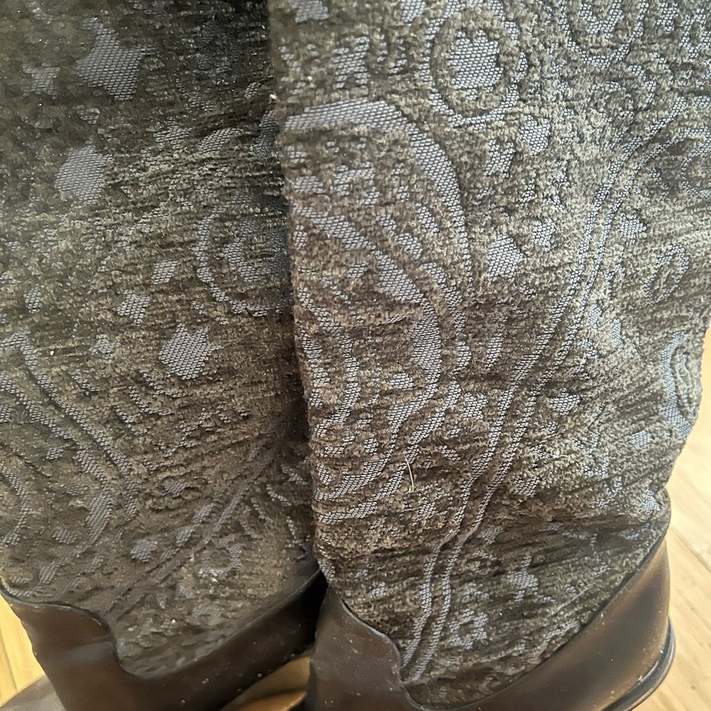 Stella McCartney Dana Damask carved platform wedge boot - Picture 5 of 6